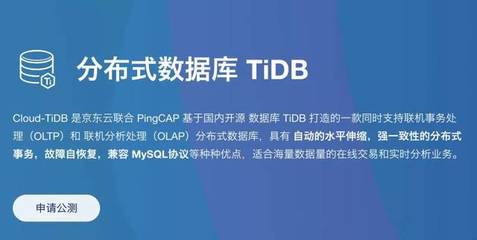 PingCAP與京東云聯(lián)合發(fā)布分布式云數(shù)據(jù)庫Cloud-TiDB，賦能在線數(shù)據(jù)處理與交易業(yè)務(wù)